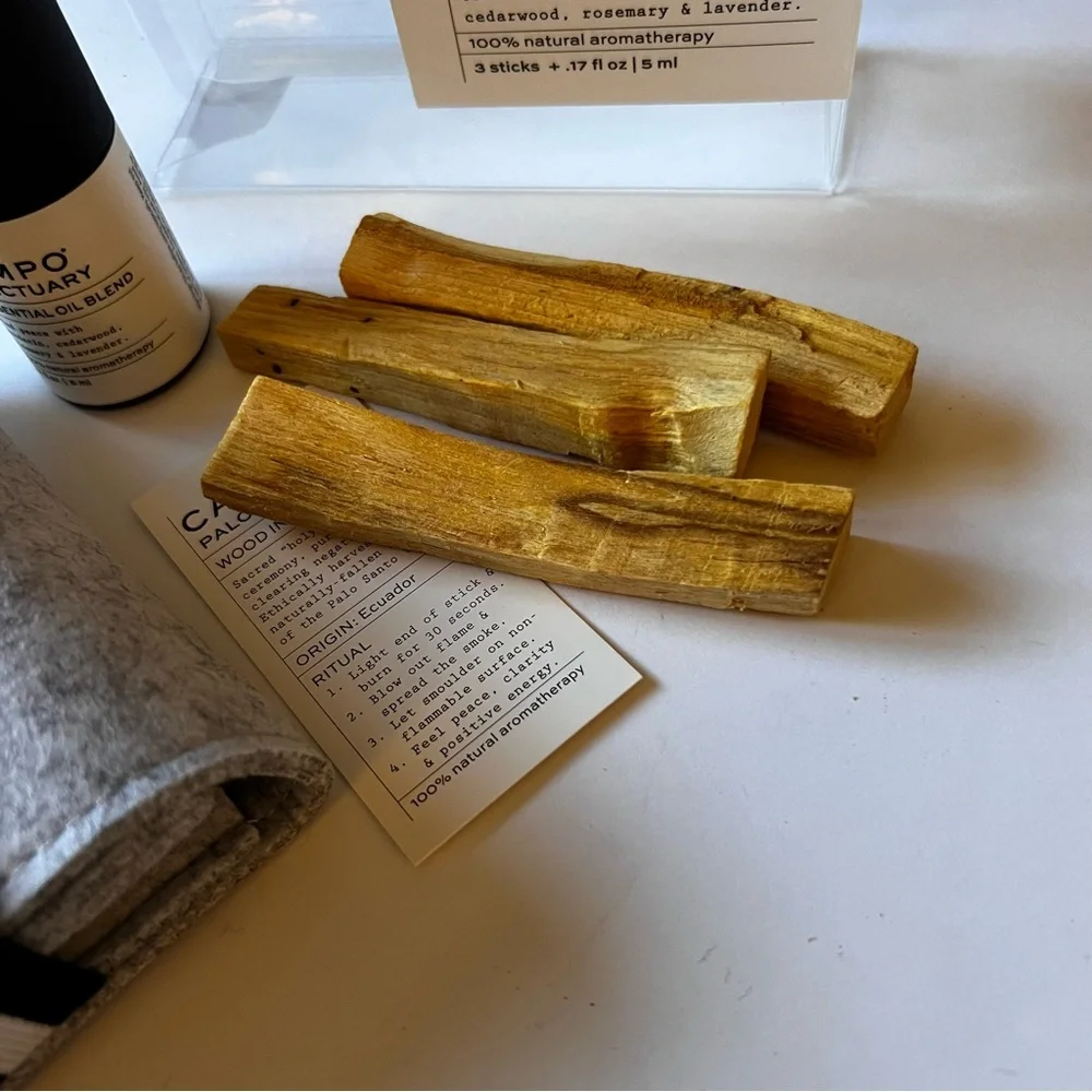 CAMPO HOME REFRESH KIT PALO SANTO WITH SANCTUARY ESSENTIAL OIL NWT